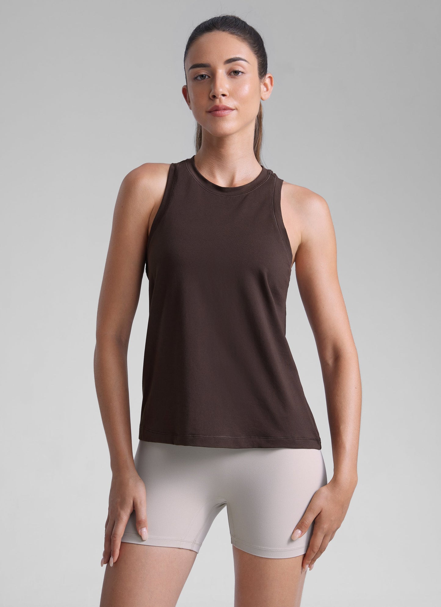 Poly Cotton-Blend Racerback Tank
