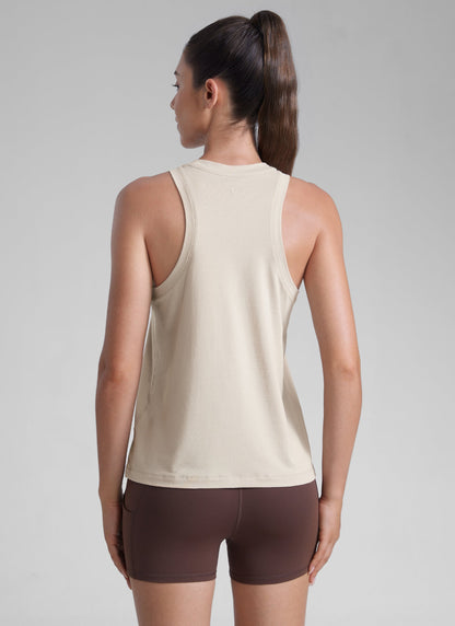 Poly Cotton-Blend Racerback Tank
