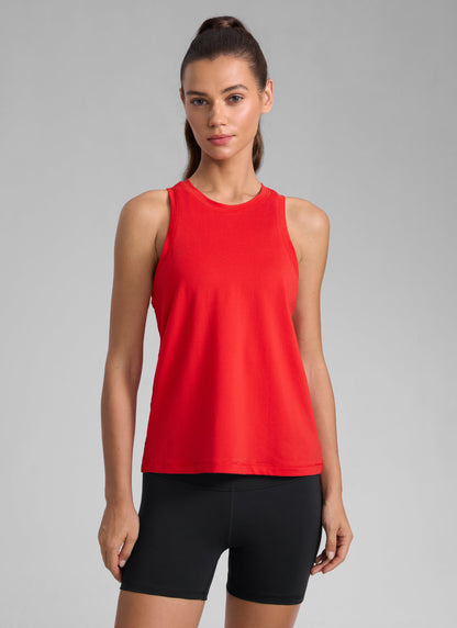 Poly Cotton-Blend Racerback Tank