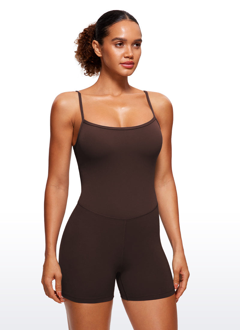 Butterluxe Thin Strap Short Bodysuit 4''