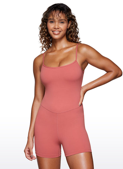 Butterluxe Thin Strap Short Bodysuit 4''