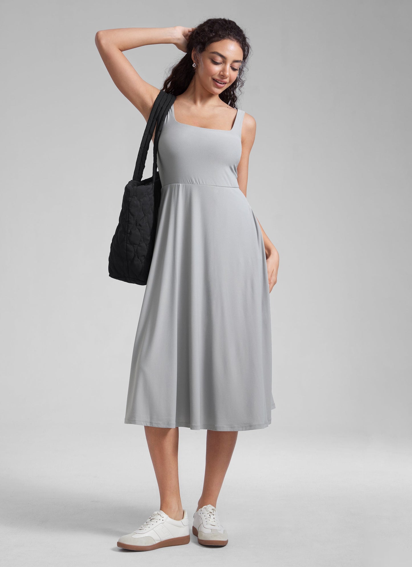 Cloudweight Double Lined Pocket Midi Dress