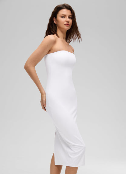 Butterluxe Strapless Bodycon Midi Dress