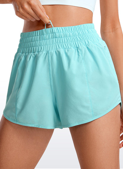 Feathery-Fit Soft Lined Zip Pocket Short 2.5''