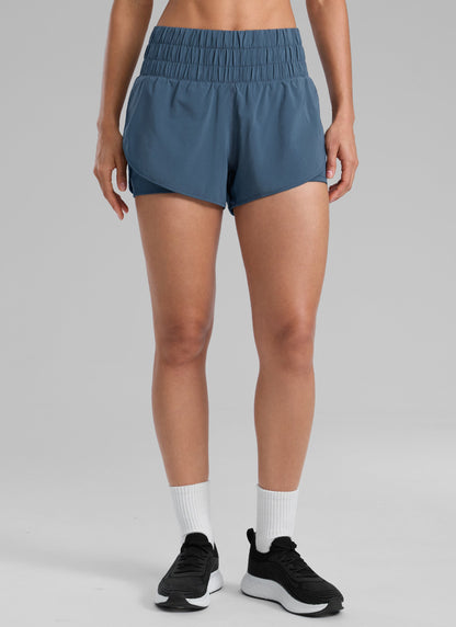 Feathery-Fit Soft  2 in 1 High Rise Short 3''