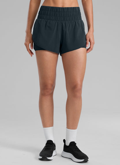 Feathery-Fit Soft  2 in 1 High Rise Short 3''