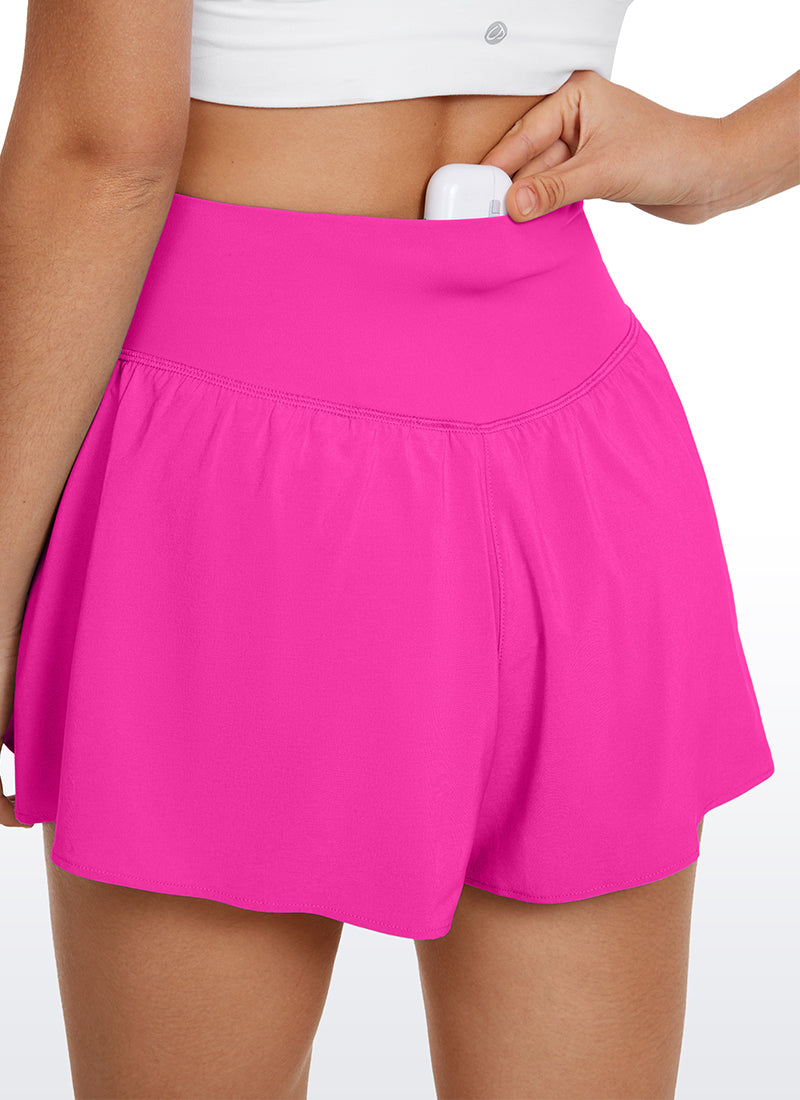 Feathery-Fit Soft 2 in 1 Flowy High Rise Short