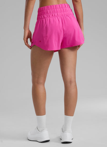 Feathery-Fit Soft 2 in 1 Zip Pocket Short