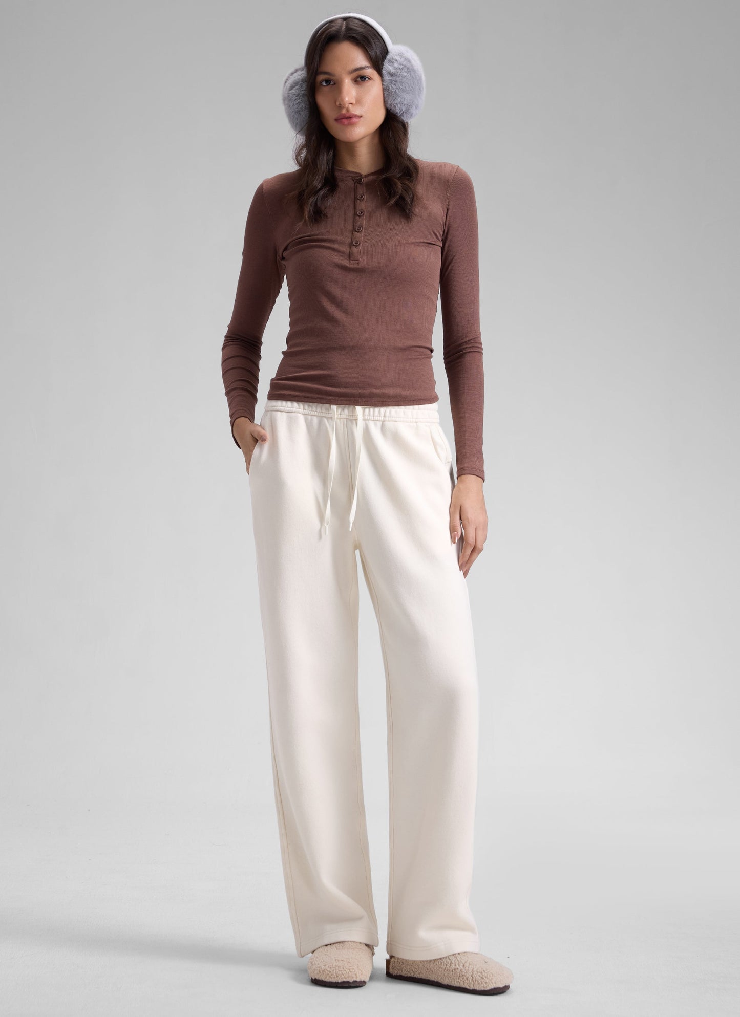 Fleece Lined Straight Leg Sweatpant 30''