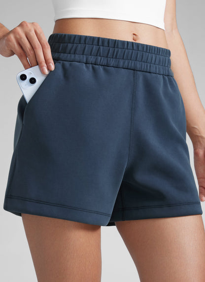 SoftAura Drawstring Pocket Sweat Short 4”