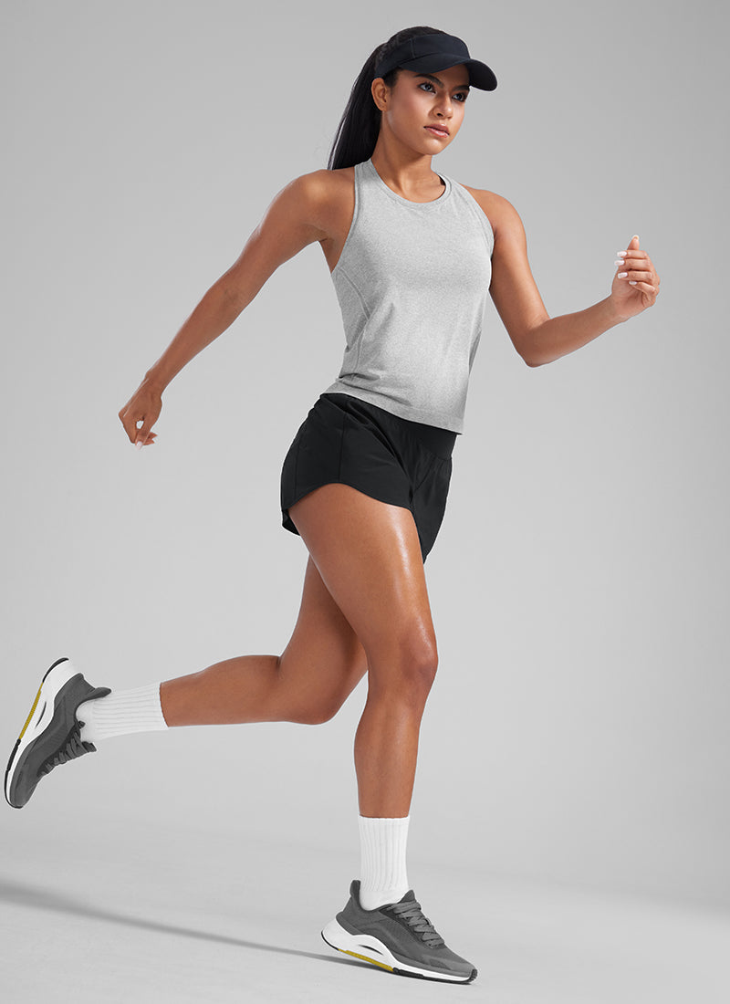 Feathery-Fit Soft Liner Zipper Pocket Short 3''