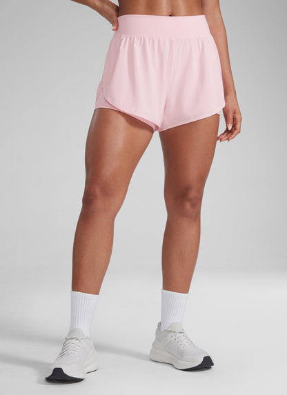 Feathery-Fit Soft 2 in 1  High-Rise Pocket Short 3"