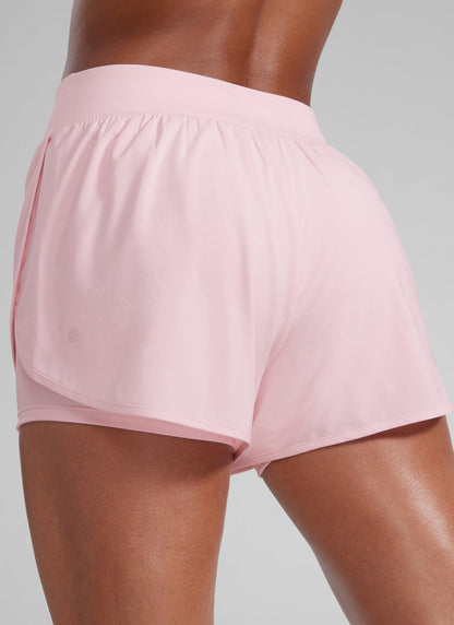 Feathery-Fit Soft 2 in 1  High-Rise Pocket Short 3"