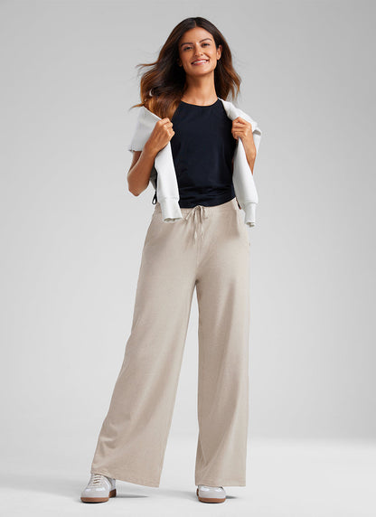 Cloud Jersey Wide Leg Sweatpant 30”