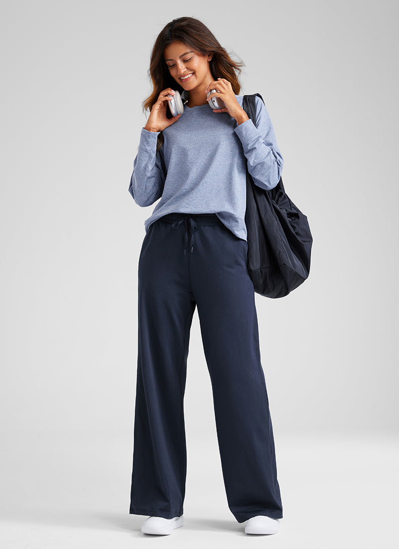 Cloud Jersey Wide Leg Sweatpant 30”