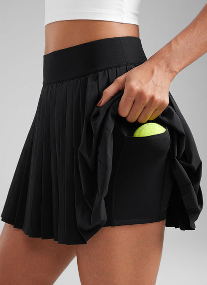 Feathery-Fit Soft High Rise Pleated Skirt 14''