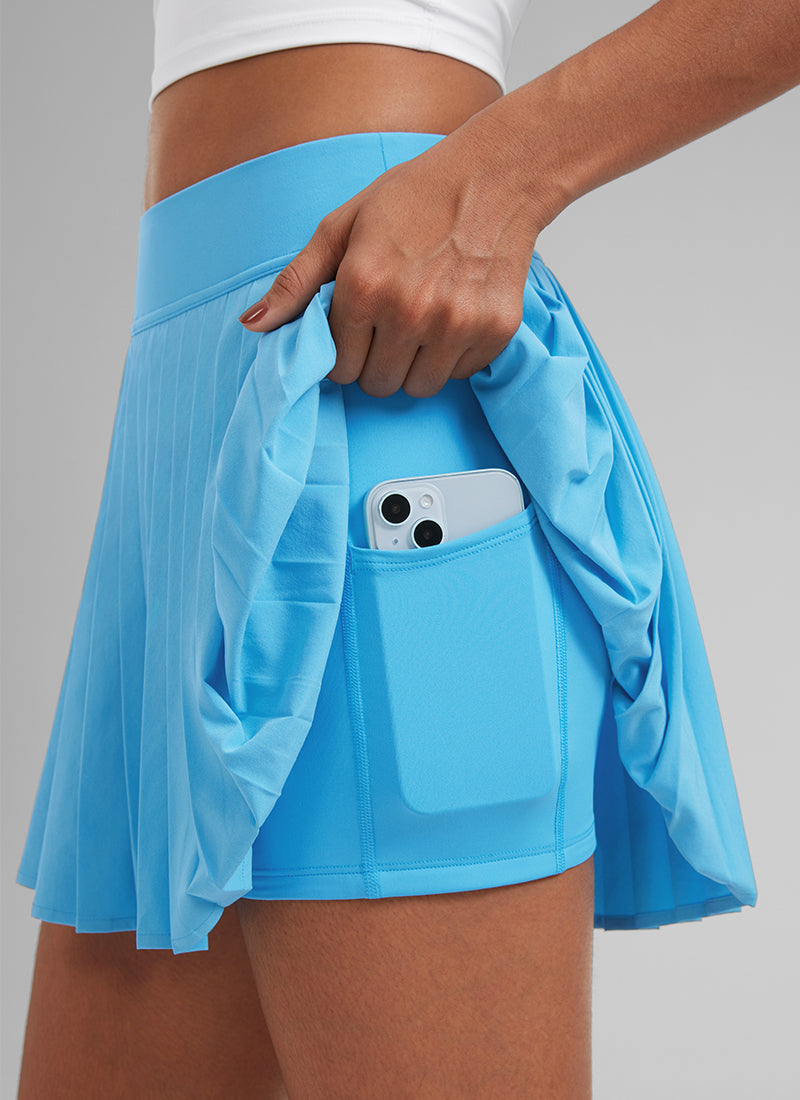 Feathery-Fit Soft High Rise Pleated Skirt 14''