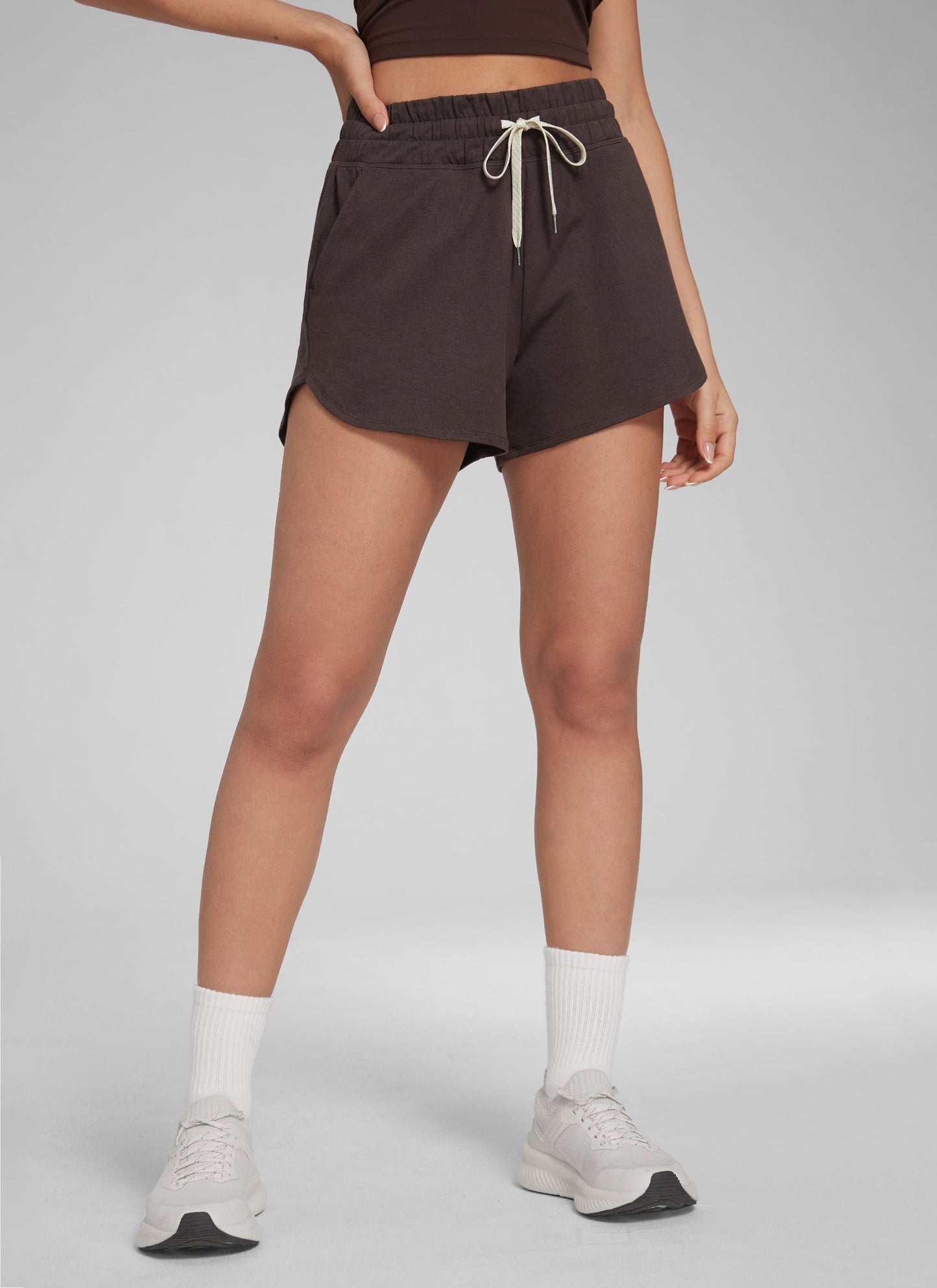 Cloud Jersey High Rise Dolphin Sweat Short 3''