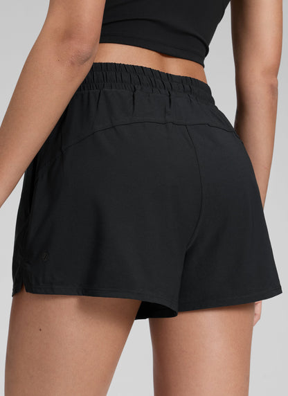 Feathery-Fit Stretchy 2 in 1 High Rise Pocket Short