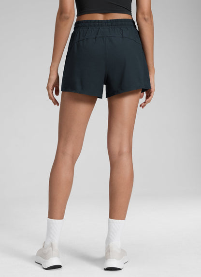 Feathery-Fit Stretchy 2 in 1 High Rise Pocket Short