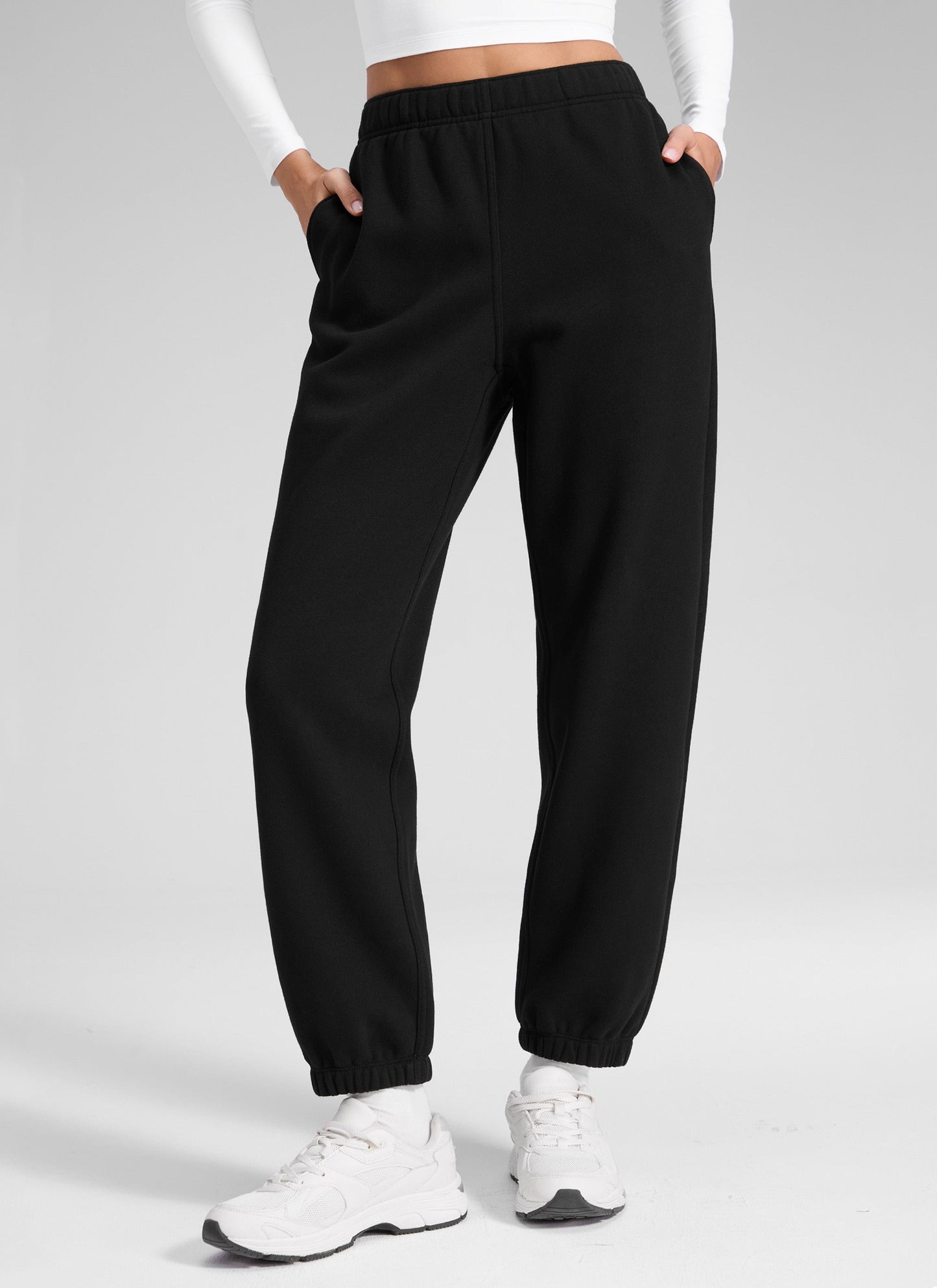 Fleece Lined High Rise Jogger Sweatpant 28''