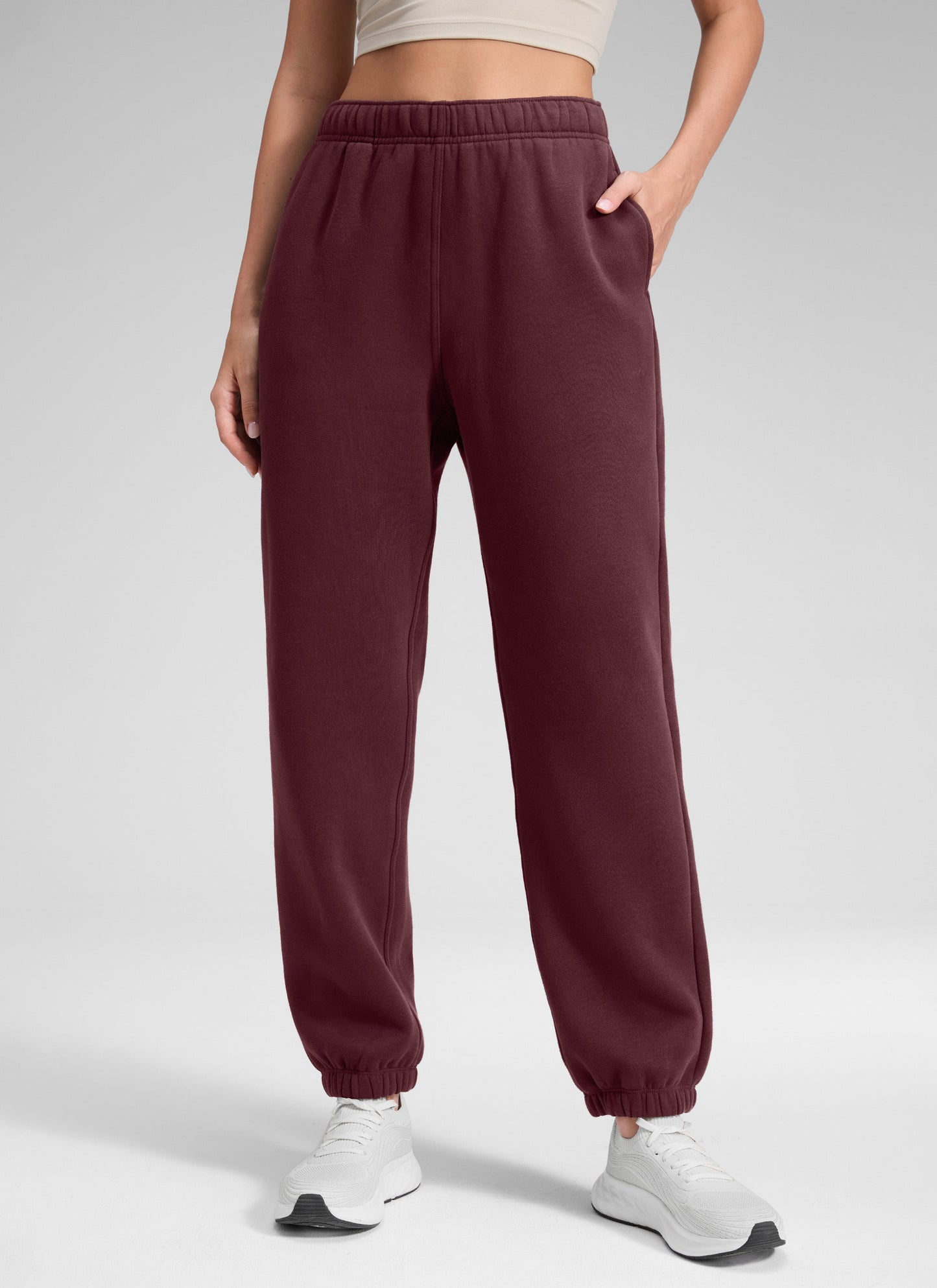 Fleece Lined High Rise Jogger Sweatpant 28''