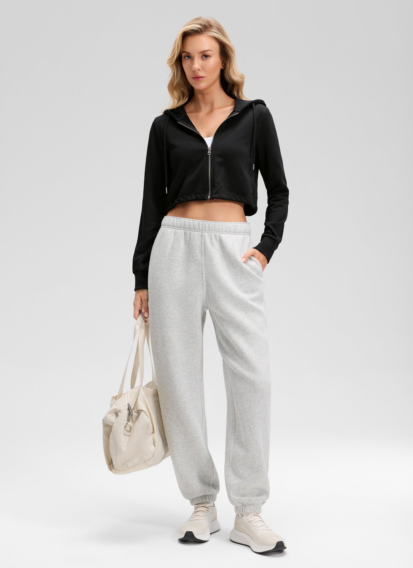 Fleece Lined High Rise Jogger Sweatpant 28''