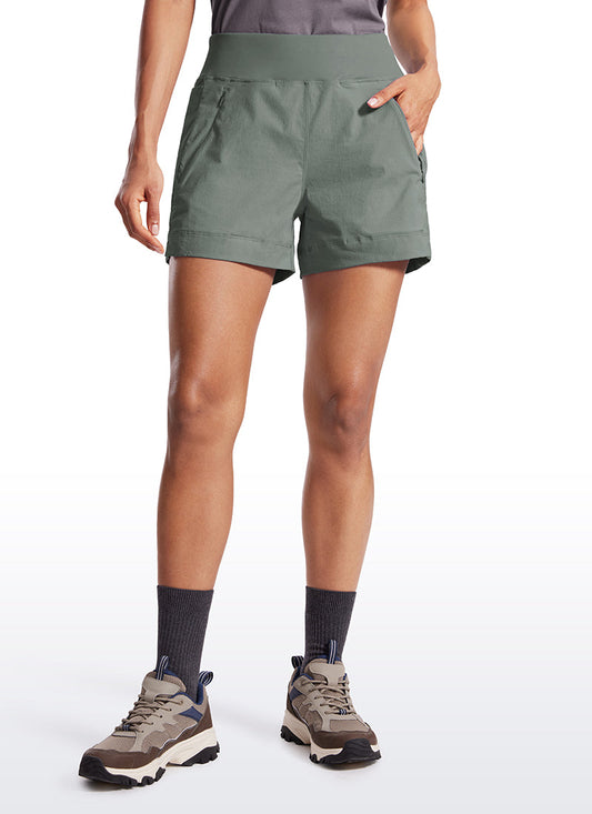 Ripstop Zip Pocket Mid Rise Short 4''