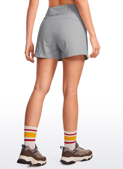 Ripstop Zip Pocket Mid Rise Short 4''