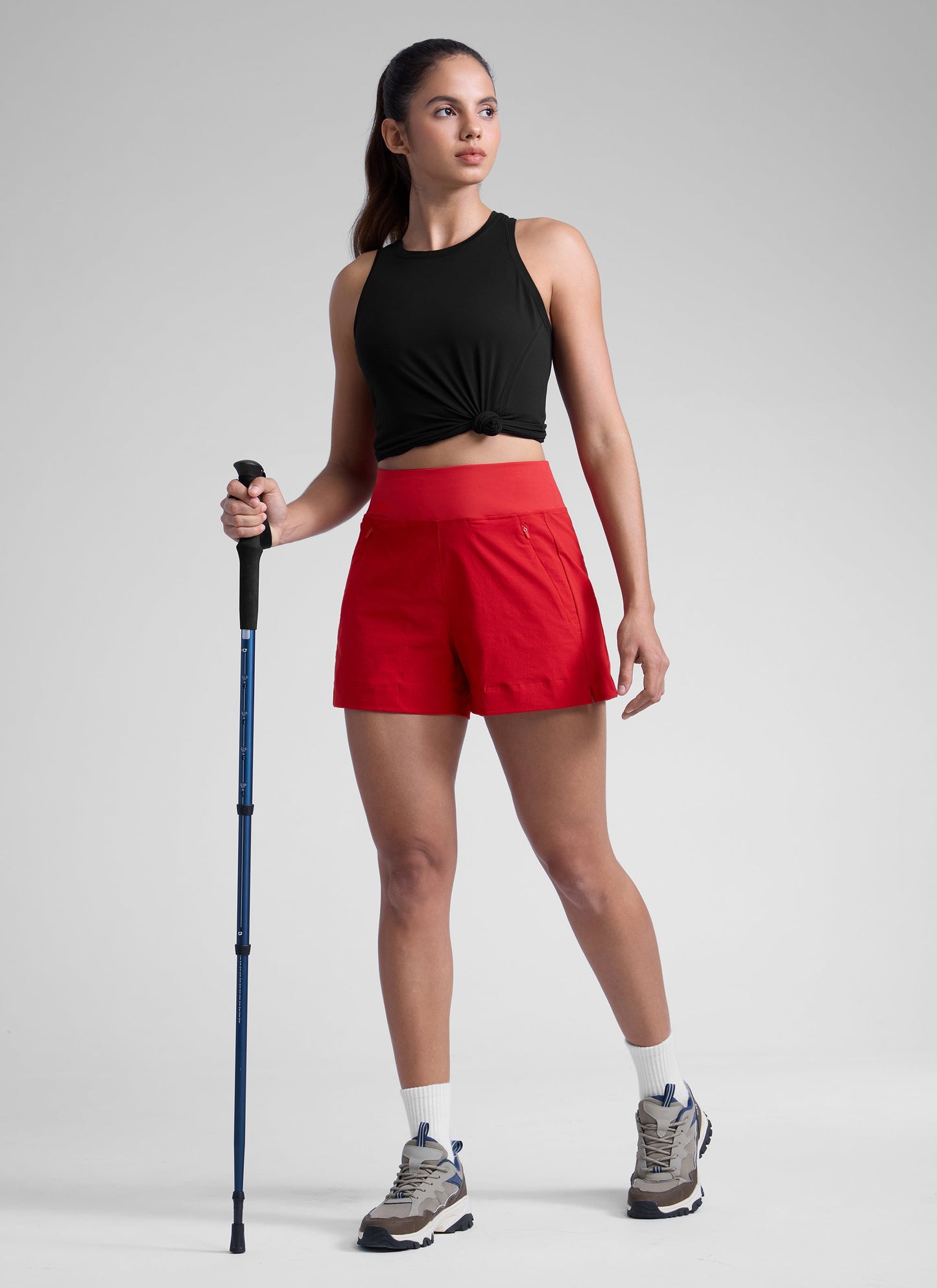 Ripstop Zip Pocket Mid Rise Short 4''