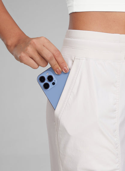 Striped Ruched Pocket Jogger 28''