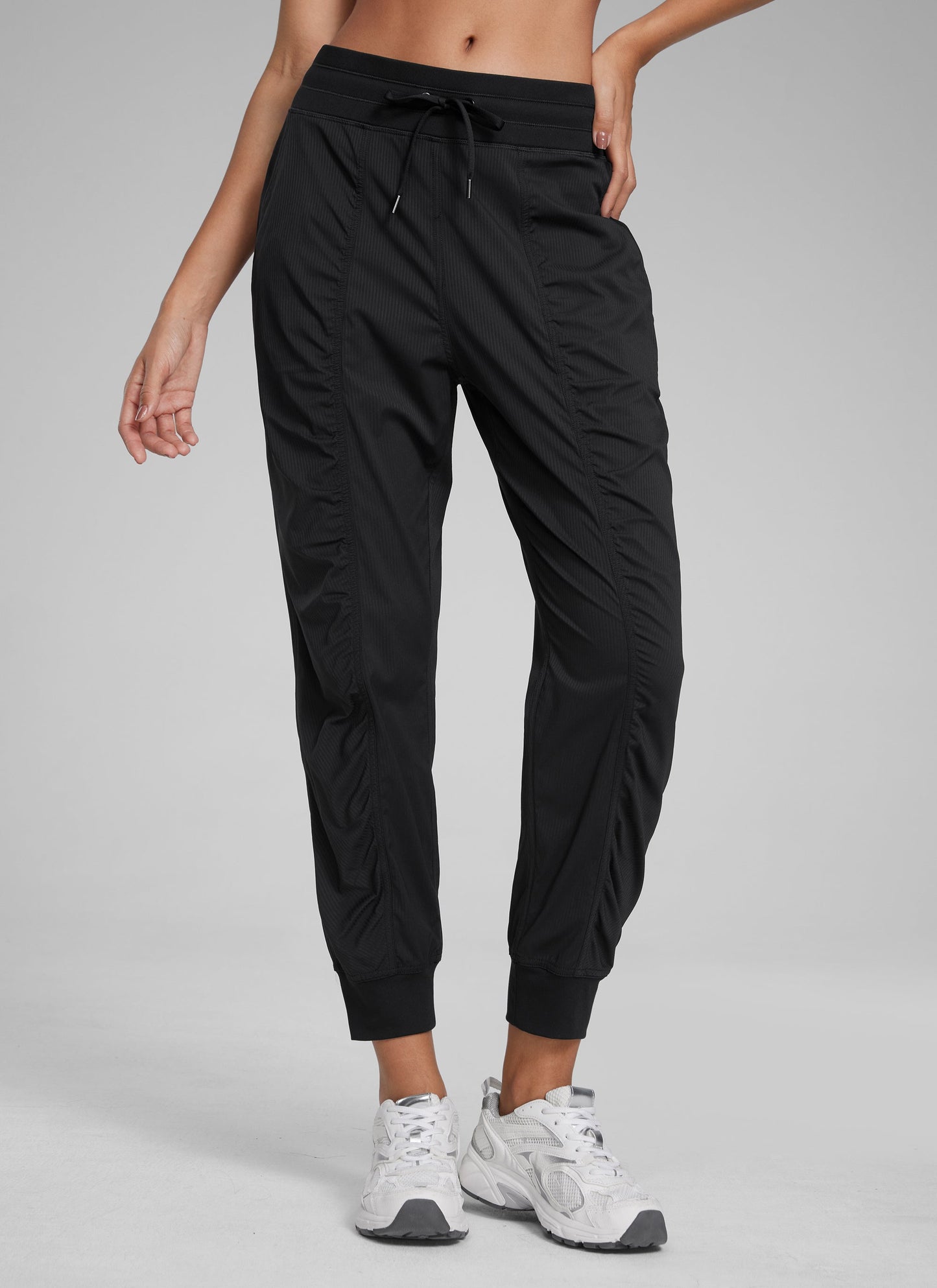 Striped Ruched Pocket Jogger 26''