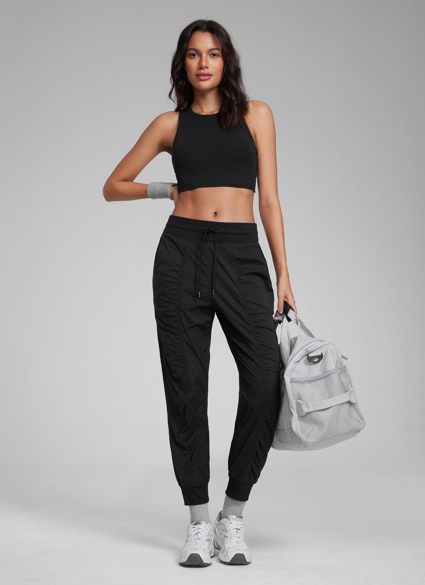 Striped Ruched Pocket Jogger 26''