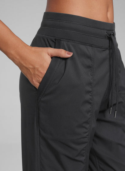 Striped Ruched Pocket Jogger 26''