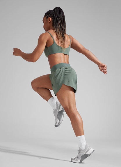 Feathery-Fit Soft Lined Mid Rise Short 4''