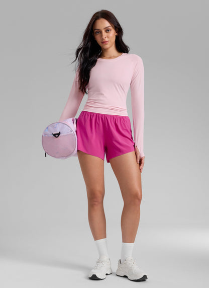 Feathery-Fit Soft Lined Mid Rise Short 4''