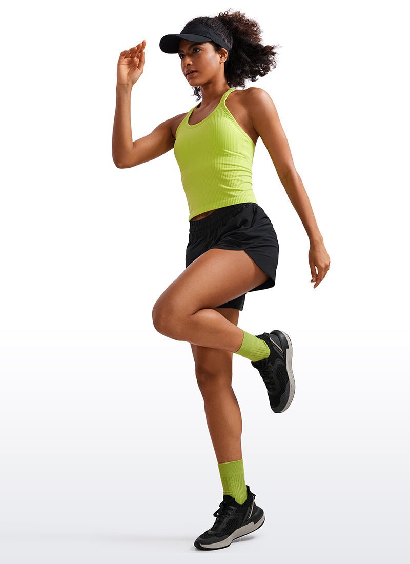 Feathery-Fit Soft Mid Rise Lined Short 5''