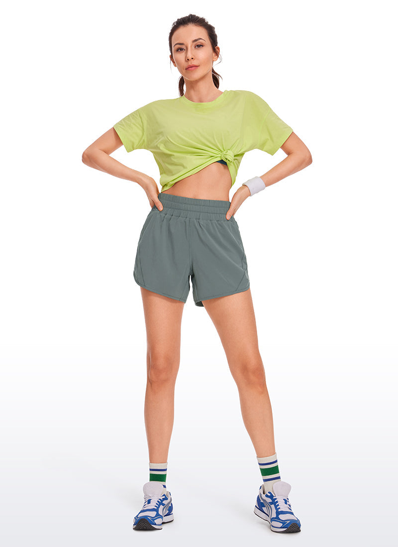 Feathery-Fit Soft Mid Rise Lined Short 5''