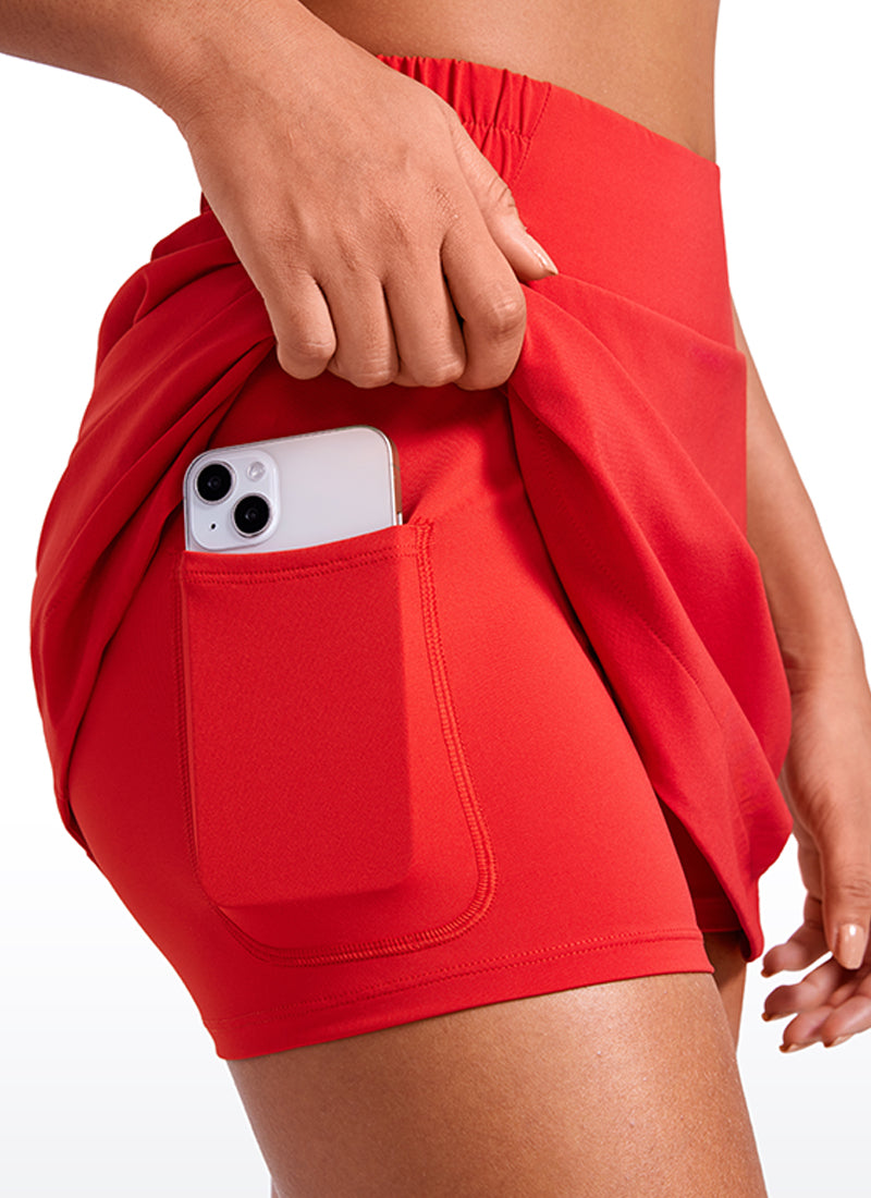 Feathery-Fit Soft Pocket High Rise Skirt 15''