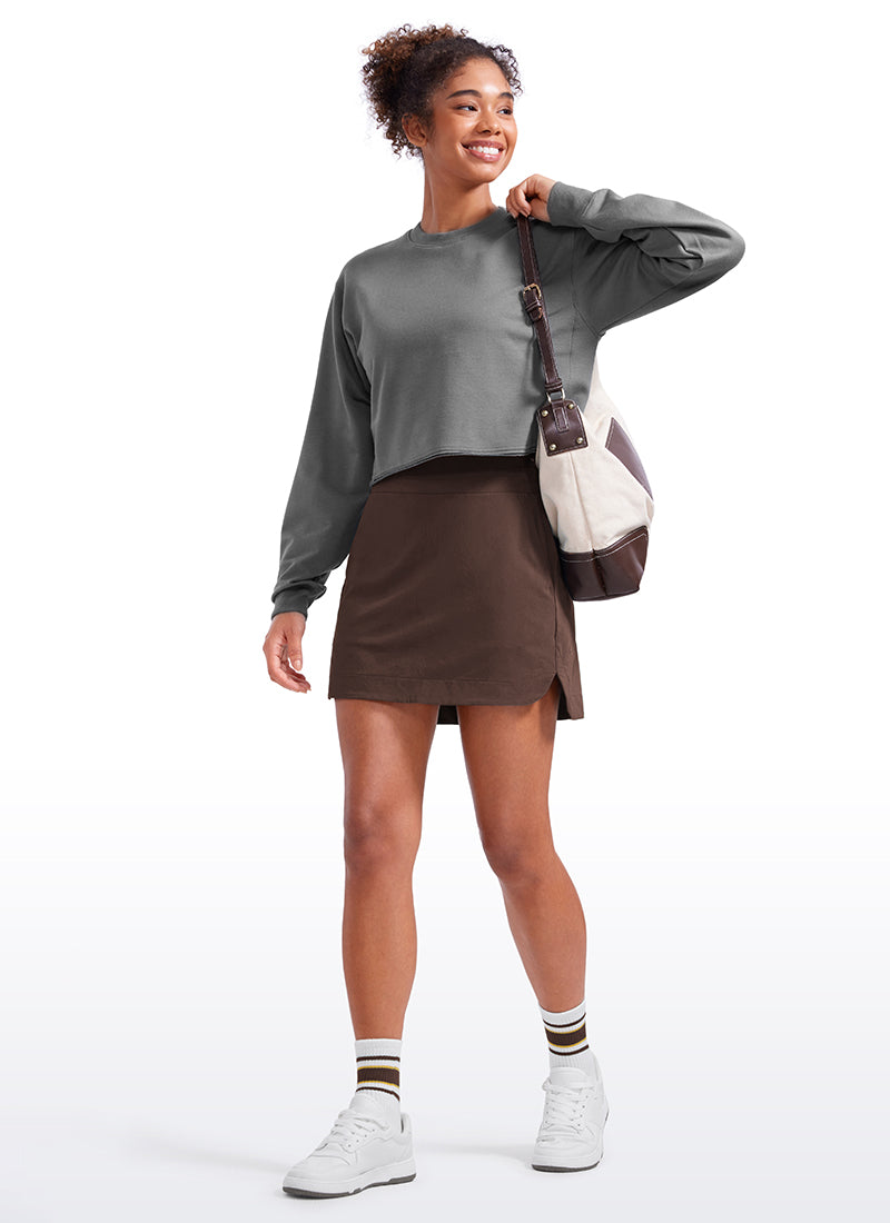 Feathery-Fit Soft Pocket High Rise Skirt 15''