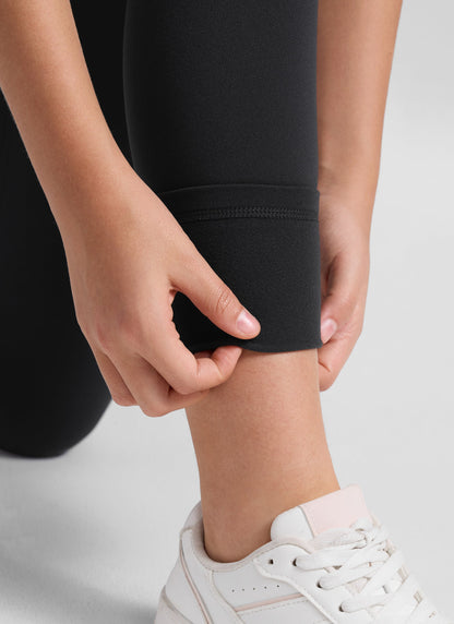 Girls Matte Thermal Fleece Lined Legging