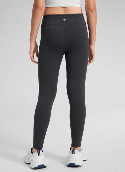 Girls Matte Thermal Fleece Lined Legging