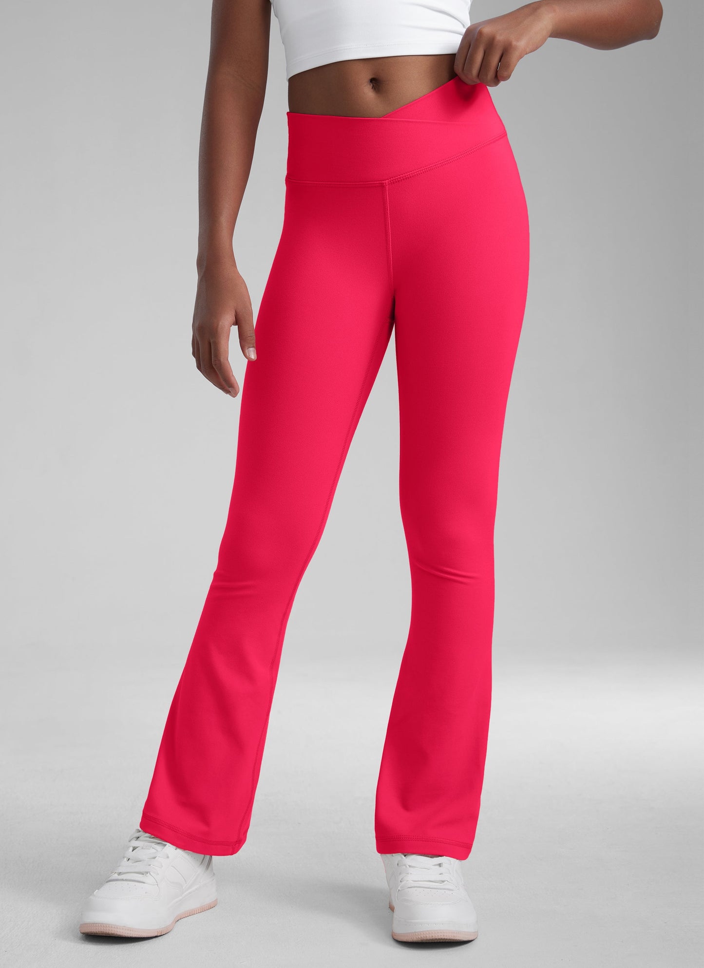 Butterluxe Girls Crossover Flare Leggings