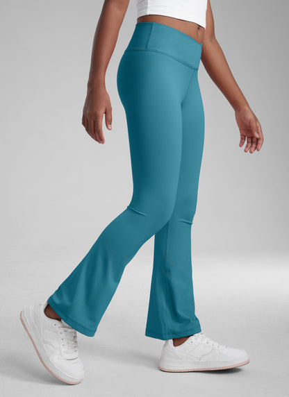 Butterluxe Girls Crossover Flare Leggings