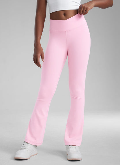 Butterluxe Girls Crossover Flare Leggings