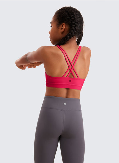 Butterluxe Girls Sport Bra Strappy Back