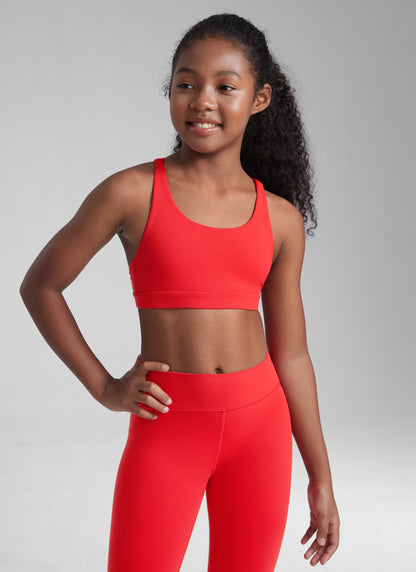 Butterluxe Girls Sport Bra Strappy Back