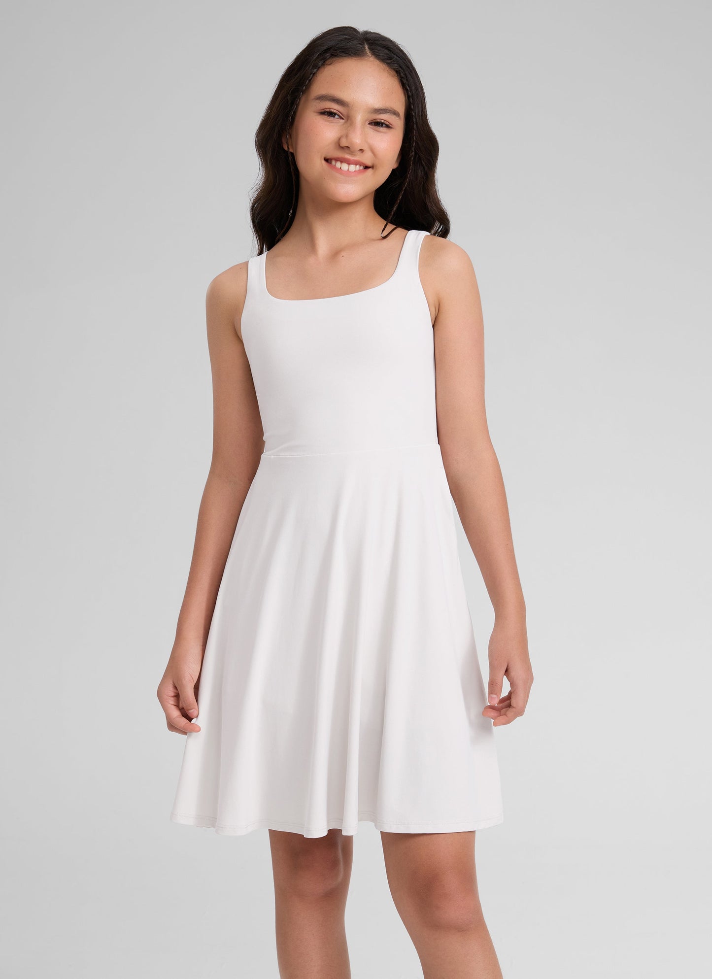 Girls Cloudweight Double Lined Pocket Midi Dress