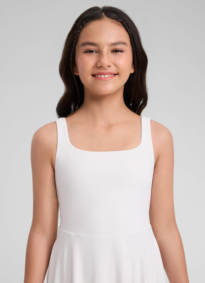 Girls Cloudweight Double Lined Pocket Midi Dress