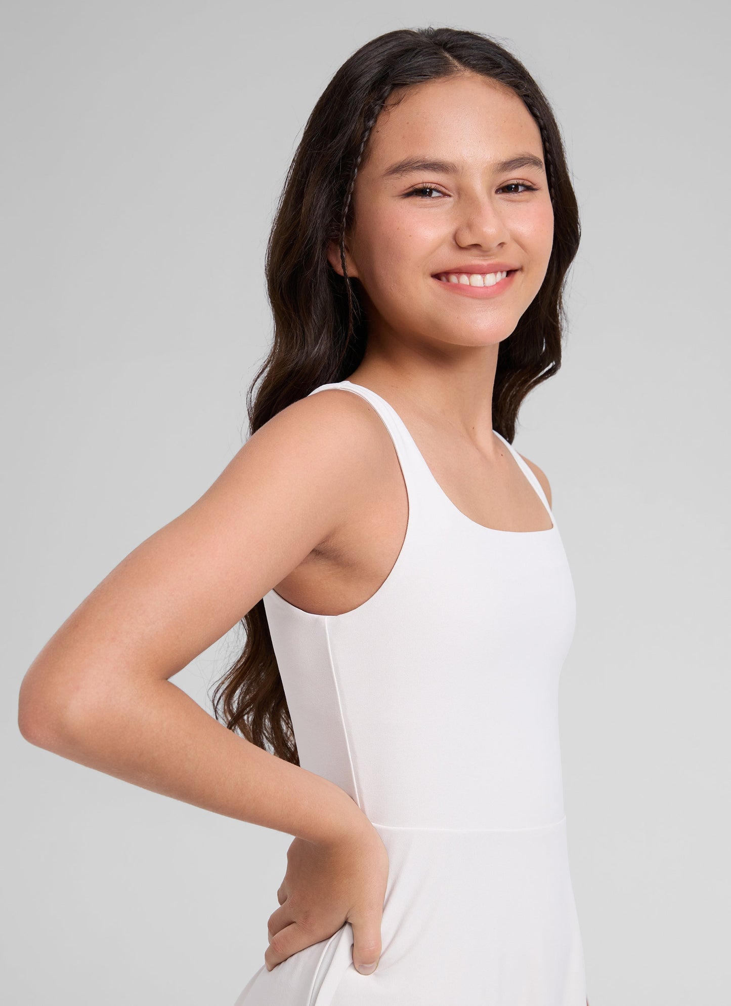 Girls Cloudweight Double Lined Pocket Midi Dress